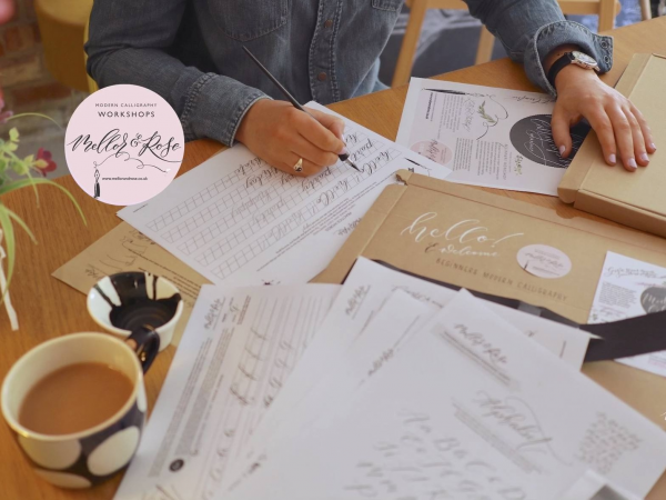 Modern Calligraphy Workshop at Barton Grange