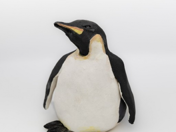 Make a clay penguin - family clay art workshop