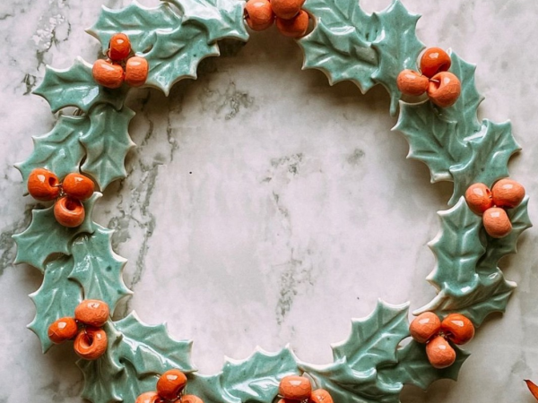 Christmas Wreath Making Workshop with Isle of Wight Pottery
