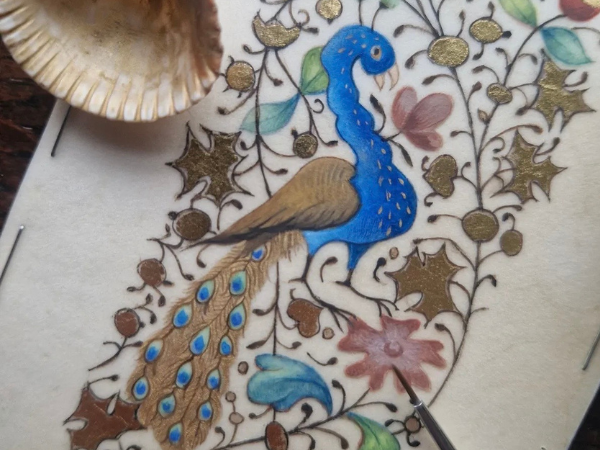 Illuminated Peacock Border with Lucy Morrish