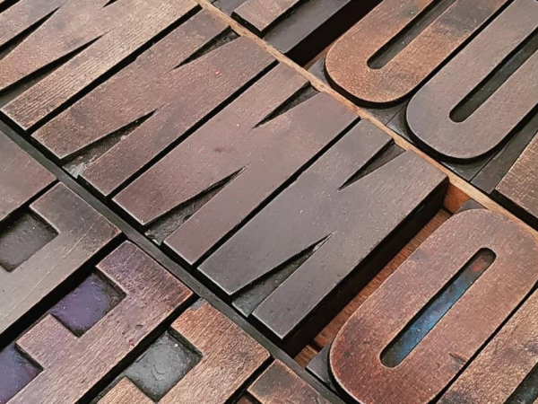 Letterpress Christmas Card Printing with Type Tom