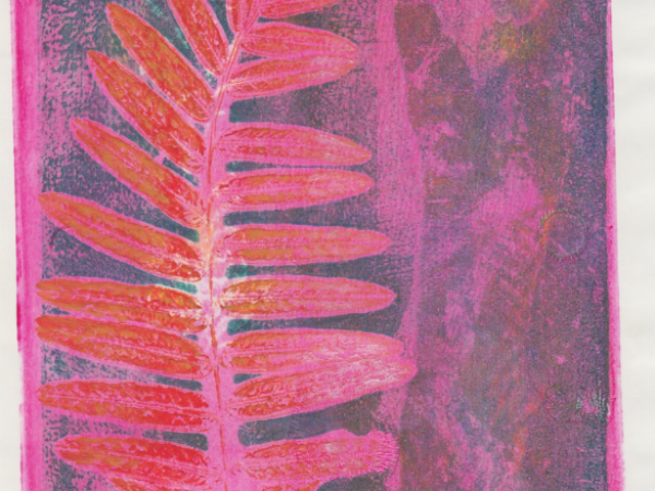 Vibrant Spring Gelli Printing with Vega Brennan