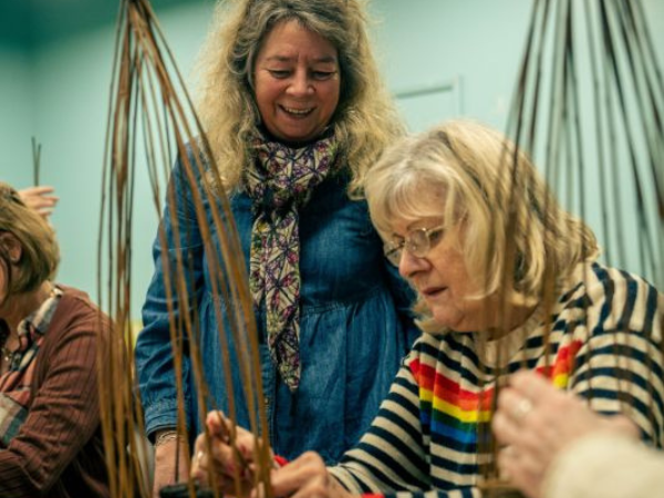 Willow Weaving - Plant Support, Yarnton