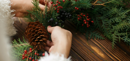 Wreath Making with Two Course Lunch