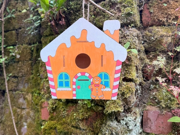 Decorate a Gingerbread Bird House