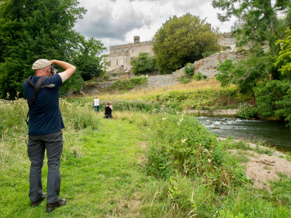 Photography Tuition Workshop in Haddon Medieval Park with tutors Guy Badham and Naomi Jones