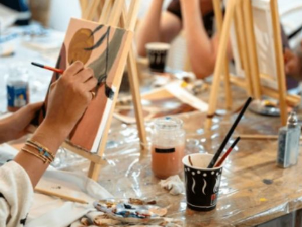 Sip and Paint on Canvas