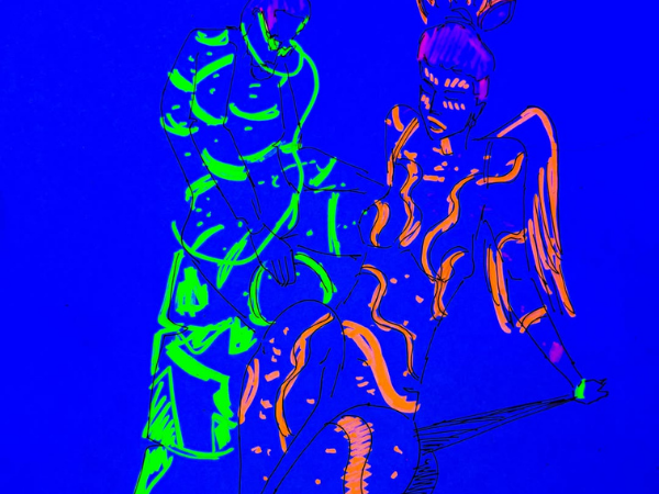 Drink and Draw: Neon Naked Life Drawing