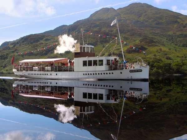 Steamship Sir Walter Scott from Trossachs Pier 14:30