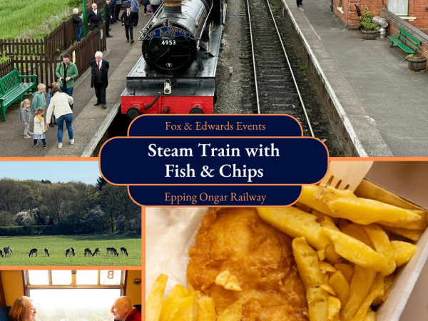 Steam Train Travel with Fish & Chips (Essex)