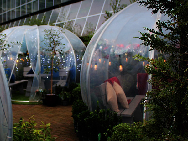 Winter Food Market Globes