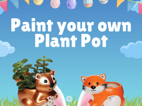 Paint your own Animal Plant Pot