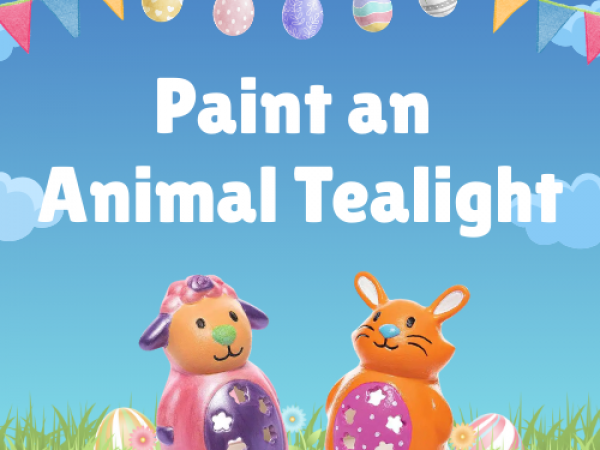 Paint your own Animal Tealight