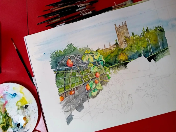 Watercolour painting by Natasha Lee