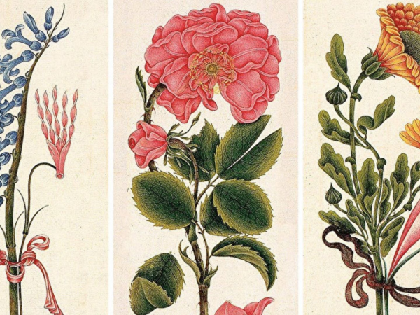 Ottoman Miniature Painting: A Floral Bouquet