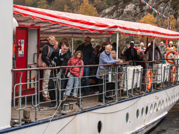 Steamship Sir Walter Scott from Trossachs Pier 10:30