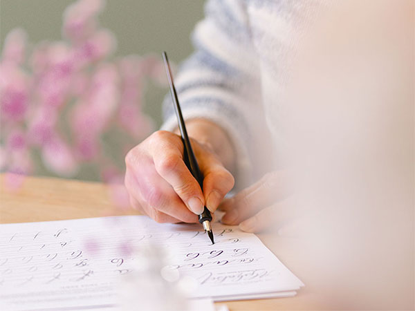 Modern Calligraphy Workshop by Mellor & Rose at Garrison Chapel