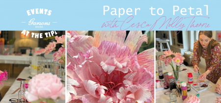 Events at The Tipi: Paper to Petal Workshop