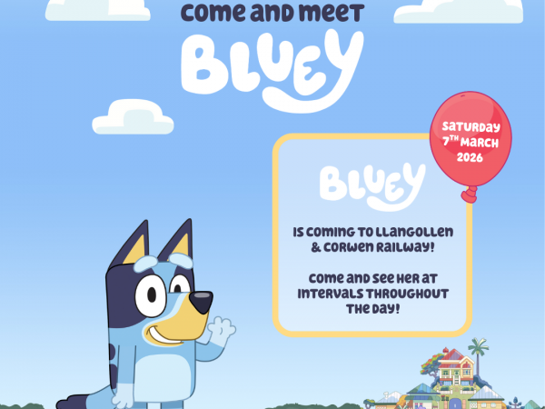 Bluey Visits! Train Tickets (Denbighshire, Wales)