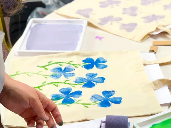 Print and Stitch Tote Bag Workshop at Barton Grange