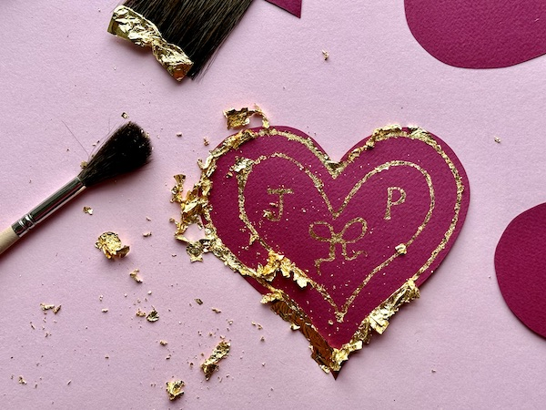 Branch Out | Introduction to Gilding - Make A Gold Leaf Valentines Card