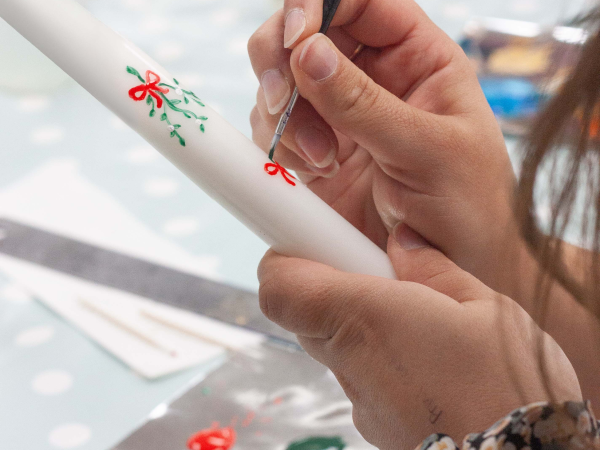 Festive Candle Painting Workshop