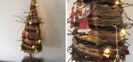 Make a Mini Woven Christmas Tree