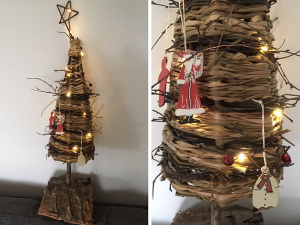 Make a Mini Woven Christmas Tree
