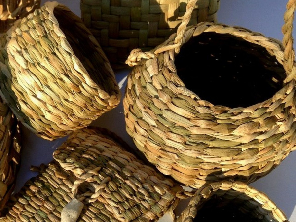 Reed mace baskets