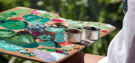 Painting in the garden - summer | 19 July 2021