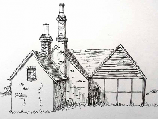 How to draw buildings in pen and ink