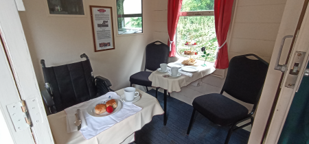 Cream Teas - Accessibility Compartment for a Wheelchair User or Additional Need Passengers Tickets.