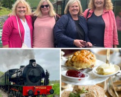 Four Person 1st Class Steam Train Travel with Afternoon Tea (Kent) Voucher