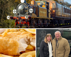 Two Person Steam Train Travel with Fish & Chips (Sussex) Voucher