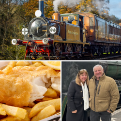 Two Person Steam Train Travel with Fish & Chips (Sussex) Voucher