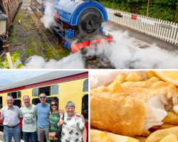 Five Person Steam Train Travel with Fish & Chips (Carmarthenshire) Voucher