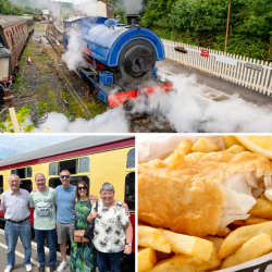 Five Person Steam Train Travel with Fish & Chips (Carmarthenshire) Voucher