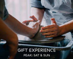 Pottery Throwing Gift Experience: Peak, Sat-Sun