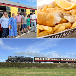 Six Person Steam Train Travel with Fish & Chips (Derbyshire) Voucher