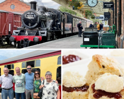 Five Person 1st Class Steam Train Travel with Cream Tea (Leicestershire) Voucher