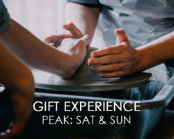 Pottery Throwing Gift Experience: Peak, Sat-Sun