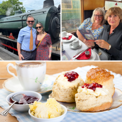 Two Person 1st Class Steam Train Travel with Cream Tea (Kent) Voucher