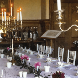afternoon tea in the dining room of wells house