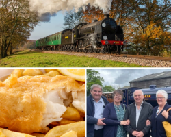 Four Person Steam Train Travel with Fish & Chips (Hampshire) Voucher