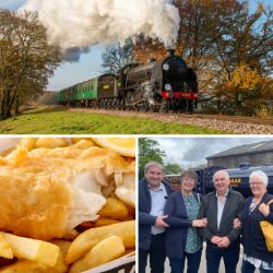 Four Person Steam Train Travel with Fish & Chips (Hampshire) Voucher