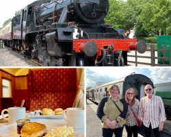 Three Person 1st Class Steam Train Travel with Cream Tea (Leicestershire) Voucher