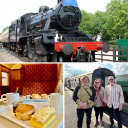 Three Person 1st Class Steam Train Travel with Cream Tea (Leicestershire) Voucher