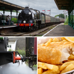 Five Person Steam Train Travel with Fish & Chips (Sussex) Voucher