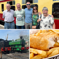 Five Person Steam Train Travel with Fish & Chips (North East England) Voucher