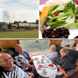 Four Person 1st Class Steam Train Travel with Ploughman's (Kent) Voucher